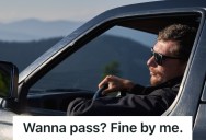 Motorcycle Riders Were Tailgating Him When He Was Driving Slowly Down A Hill, So He Let Them Pass And Led Them Into A Trap