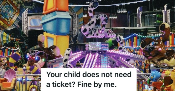 Vibrant indoor amusement park ride