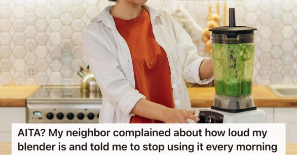 Woman using a blender to make smoothies