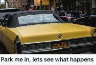 Driver Parked On The Street To Attend A Party, But When He Wanted To Leave, He Found Out That A Car Boxed Him In