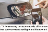 Driver Hit Her Car And Pleaded To Settle Things Outside Of Insurance, But This Woman Refused Because They Fled The Scene