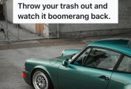 A Rude Customer Threw Their Trash Onto The Store’s Lot, So This Man Made Sure To Return His Mess