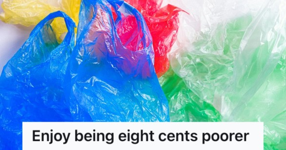 Colorful plastic bags
