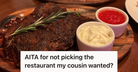 Delicious and juicy steak on a plate along with white and red sauces