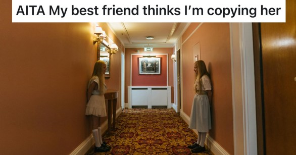 two girls dressed alike