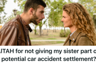 He Accidentally Crashed His Sister’s Car And Reimbursed Her For Equal Value, But She Wanted More Money For A Nicer Car