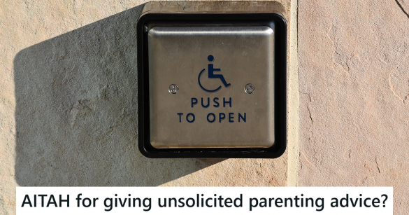 handicapped door open button