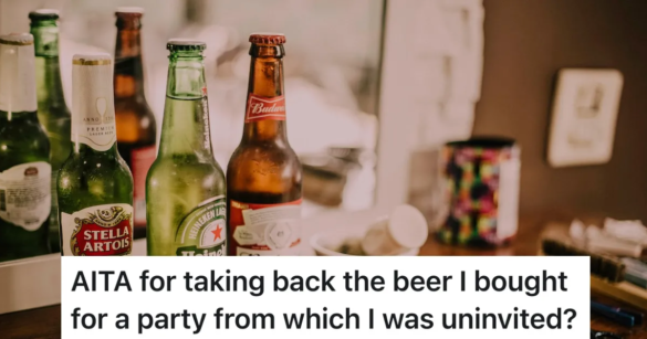 three beer bottles on a table