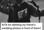 Bride And Groom Denied The Wedding Photographer Food All Day, So They Deleted Their Wedding Photos In Front Them