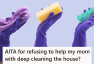 Their Regular Cleaning Lady Moved Away, But Instead Of Hiring Another One, Mom Wants Their Daughter To Help
