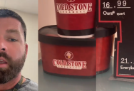 Customer Goes To Cold Stone Creamery, But Then He Sees The Prices Of Their Ice Cream