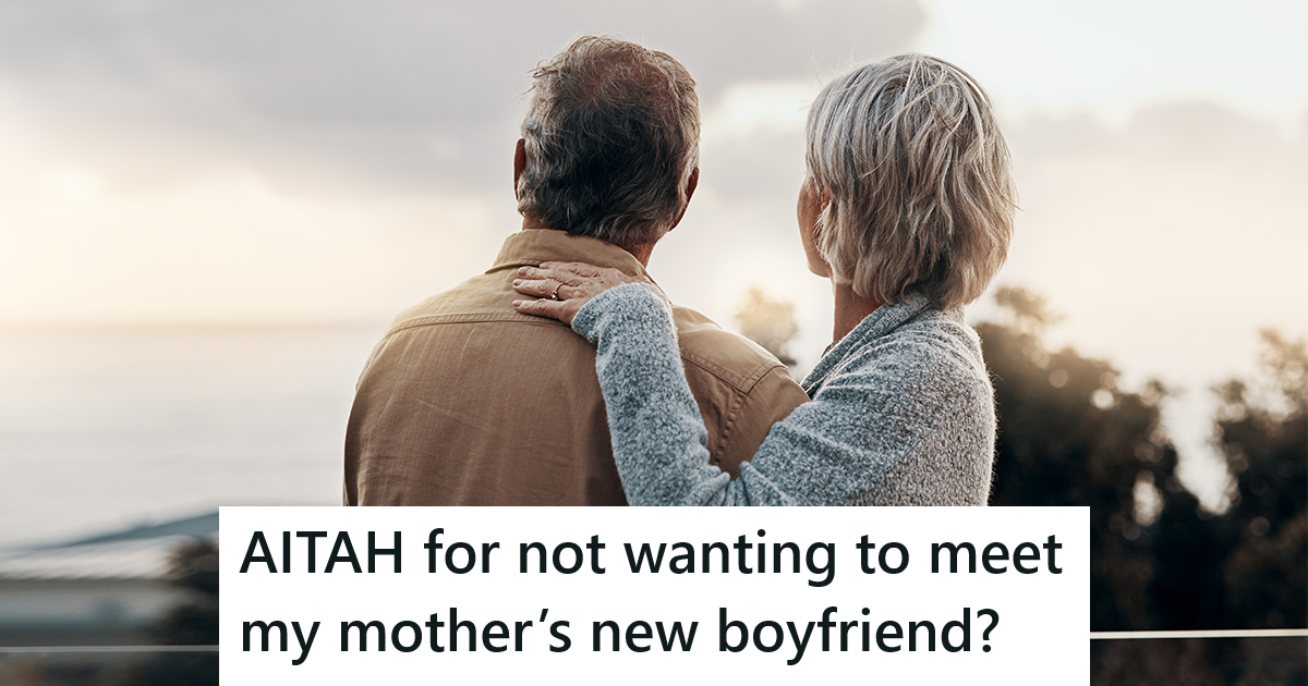 Her Mom Wants Her To Meet The Latest In A Long String Of Boyfriends, But She Just Doesnt Have The Heart for It older couple staring out at the ocean