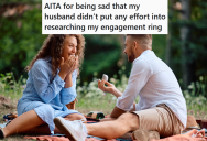 Her Sister’s Fiance Took Great Care Choosing Her Engagement Ring, And Now She’s Upset Her Husband Just Picked Something At Random