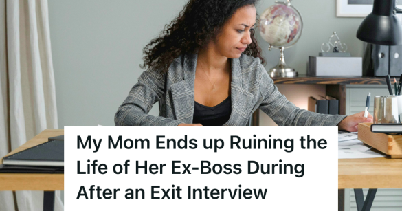 female accountant working at her desk