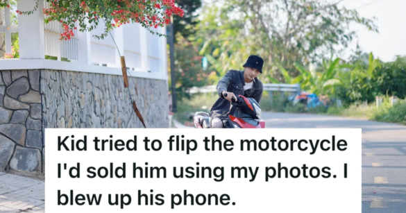 kid on a motorcycle