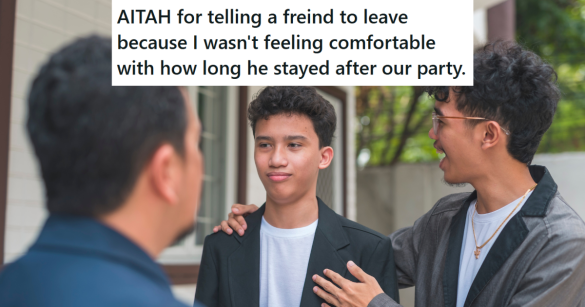 Friend Awkwardly Putting Arm Around Man