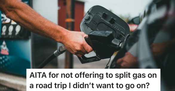 person pumping gas into car