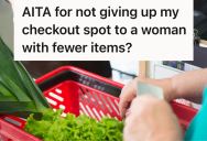 Grocery Customer Didn’t Let Another With Fewer Items Go Ahead Of Them At The Checkout, So The Other Shopper Called Her Rude