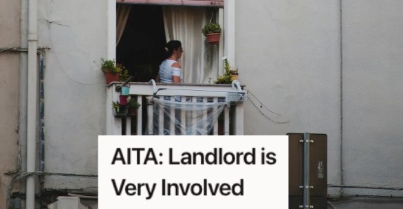 woman standing on balcony