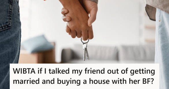 Couple holding hands and house keys