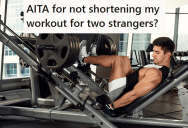 Two Entitled Girls Tried To Pressure A Weightlifter To Wrap Up His Leg Day Early So They Could Use The Station, But He Politely Refused And They Made It Awkward