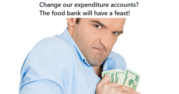 Man clinging to money