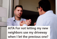 He Let His Elderly Neighbor Use His Driveway, So The New Neighbors Thought They Could Use It Too. When He Told Them No, They Got Very Upset.