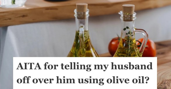 two bottles of olive oil