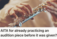 Student Practiced Diligently Over The Summer, But When They Ended Up Practicing The Same Piece As In The Audition, Their Friends Accused Them Of Having An Unfair Advantage