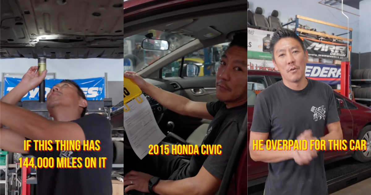 A Mechanic Found Something Unexpected When He Inspected A Honda Civic. – ‘I’ll guarantee you he overpaid for this car.’