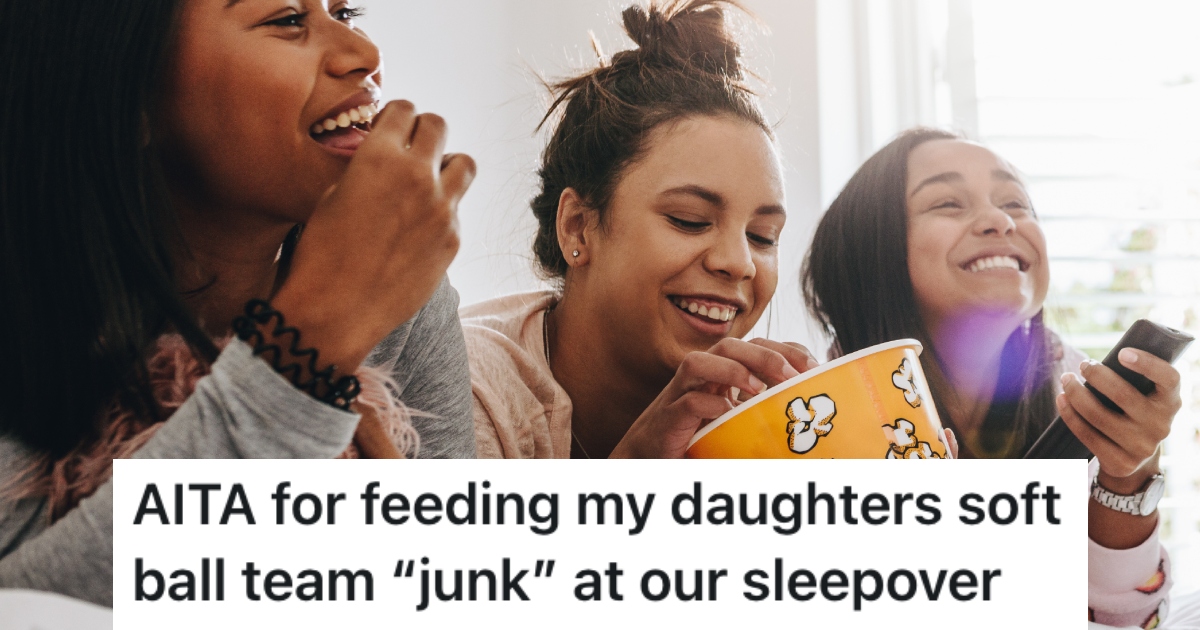 teenage girls eating popcorn