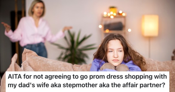 girl ignoring a woman yelling at her