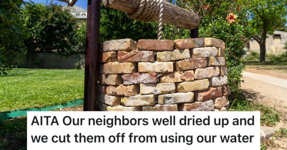 water well in a yard