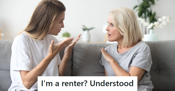 Older Aunt arguing with Niece