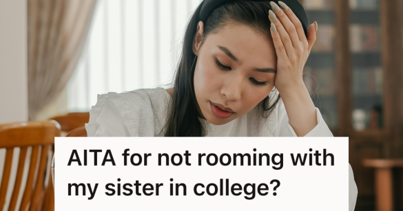 stressed college student putting hand on face