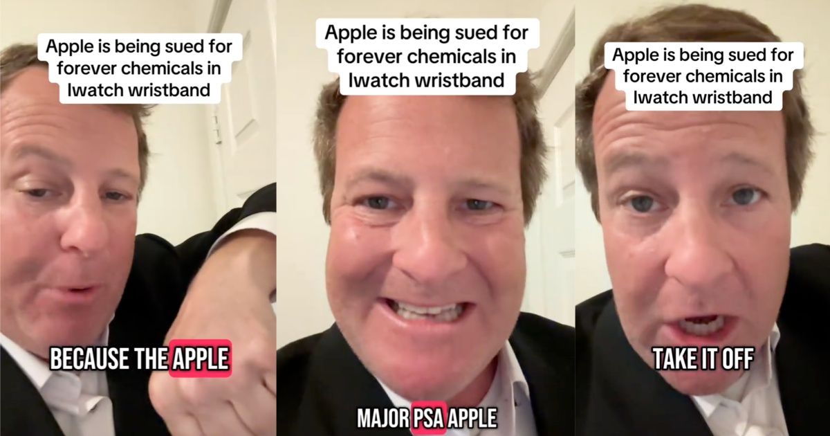 man talking about apple watches
