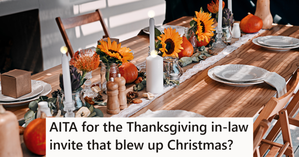 Table set with fall decorations