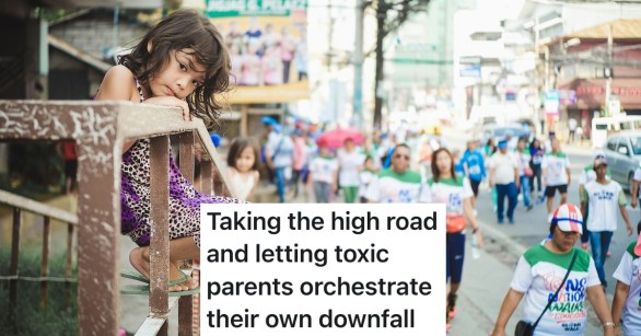 Lonely kid at a parade