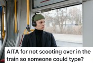 She Didn’t Move Over So He Could Type On A Crowded Train, And Now He’s The One Pouting