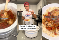 Home Chef Showed Viewers How To Make A Healthy, High-Protein Chicken Crock Pot Meal