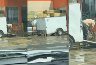 A Home Depot Shopper Saw Another Customer Dangerously Overload A Trailer With Materials