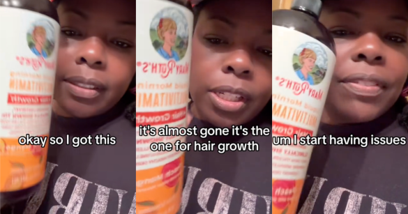 woman talking about vitamins