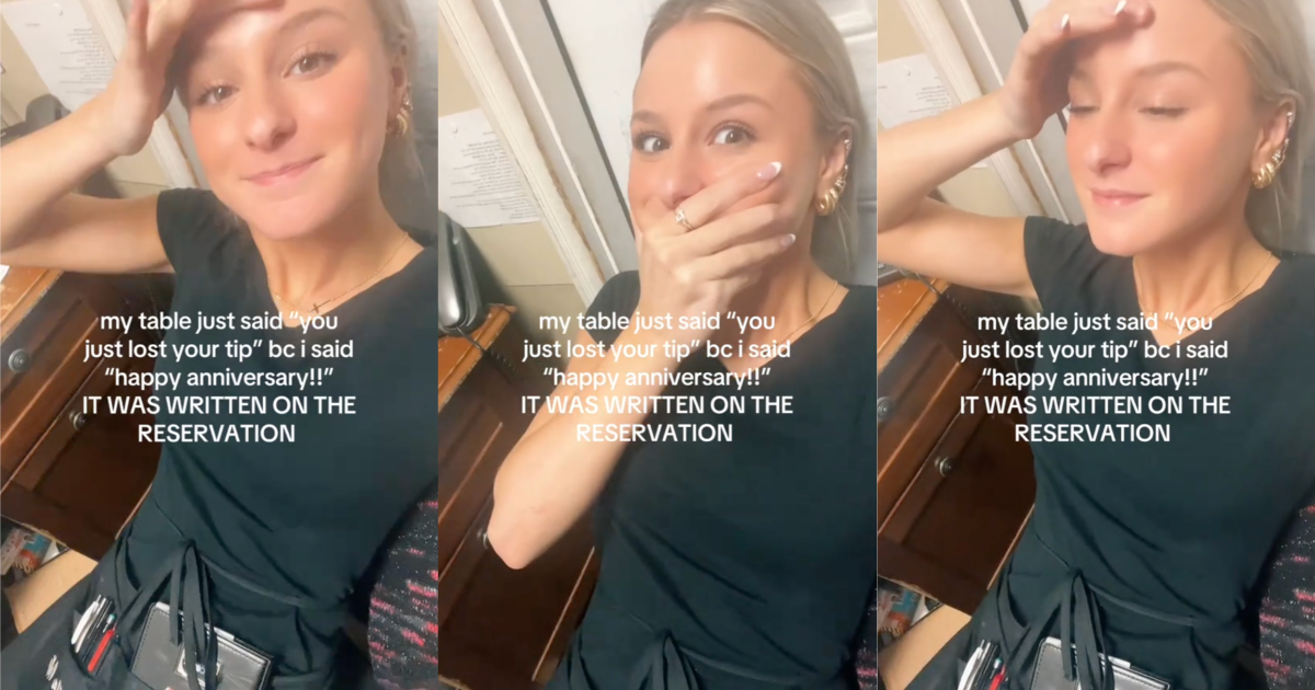 ttnotipz A Waitress Congratulated Some Customers And Then They Took Her Tip Away. Heres Why.