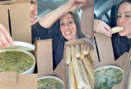Olive Garden Customer Was Pleasantly Surprised After She Ordered A Gallon Of Soup. – ‘They gave me all these breadsticks!’