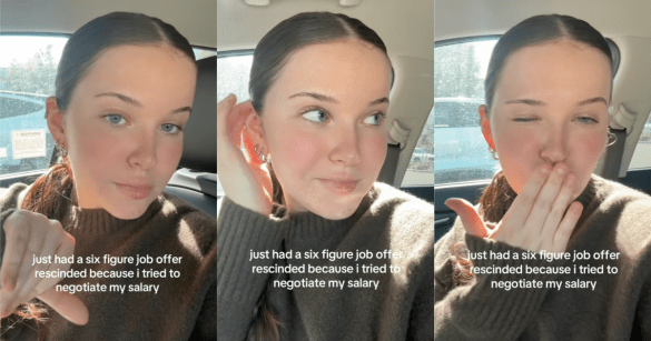 woman sitting in her car