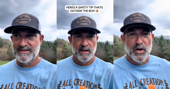 man talking about safety