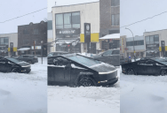 A Tesla Cybertruck Driver Got Stuck When It Snowed And It Left People Wondering Why A Truck Couldn’t Handle It