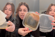 How Do You Gett Rid Of Food Stains In Tupperware Containers? This Woman Has The Hack You Need.