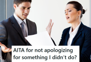 Employee Didn’t Take The Blame For A Project Being Behind, So The Person Responsible For The Project Got Upset And Demanded An Apology