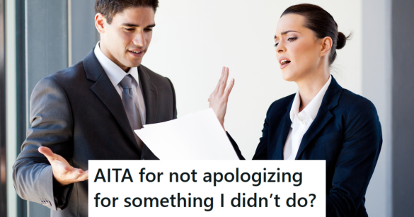 To co-workers having an argument